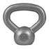 GORILLA SPORTS Gusseisen Kettlebell, Silber, 2kg