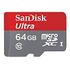 SANDISK Ultra microSDXC Karte UHS-I, Class 10, 64GB (SDSDQUIN-064G-G4)