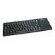 ACTIVE KEY Tastatur mit Trackball, Schweizer Layout, Schwarz (AK-4400-TU-B)