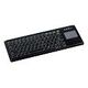 ACTIVE KEY Tastatur mit Touchpad, Schweizer Layout, Schwarz (AK-4400-GU-B)