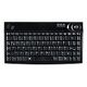 ACTIVE KEY Tastatur mit Trackball, Schweizer layout, Schwarz (AK-440-TU-B)