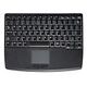 ACTIVE KEY Tastatur mit Touchpad, Schweizer Layout, Schwarz (AK-4450-GU-B)