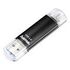 HAMA FlashPen "Laeta Twin" USB 3.0, 16GB, Black (123998)