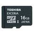 TOSHIBA Exceria Type HD microSDHC Card, UHS-I, 16GB (SD-CX16HD)