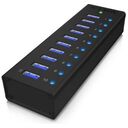 RAIDSONIC Icy Box 10-Port USB 3.0 Hub (IB-AC6110)