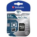 VERBATIM Pro microSDXC Card, Class 10, UHS-I, 64GB (47042)