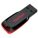 SANDISK Cruzer Blade, 128GB, Schwarz (SDCZ50-128G-B35)