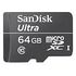 SANDISK Ultra microSDXC, UHS-I, Class 10, 64GB (SDSQUNC-064G-GN6IA)