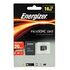 ENERGIZER microSDHC Card with microSD Adapter, 16GB (FMDAAC016A)