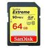 SANDISK Extreme SDXC Card, Class 10, 64GB (SDSDXNE-064G-GNCIN)