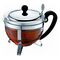 BODUM Chambord Teebereiter mit Edelstahlfilter und Edelstahldeckel, 1.0 l Glänzend