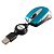 VERBATIM Go Mini Optical Travel Mouse, Caribbean Blue (49022)