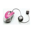 VERBATIM Go Mini Optical Travel Mouse, Hot Pink (49021)