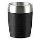 EMSA Travel Cup Thermobecher, 0.2L, Schwarz (514514)