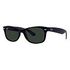 RAY-BAN New Wayfarer Classic, Black / Green (RB2132 901/58 52-18)