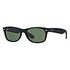 RAY-BAN New Wayfarer Classic, Schwarz / Grün (RB2132 622 52-18)