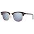 RAY-BAN Clubmaster Flash Lenses, Havana / Silver Flash Verspiegelt (RB3016 114530 49-21)