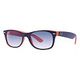 RAY-BAN New Wayfarer Color Mix, Blau-Orange / Hellblau (RB2132 789/3F 55-18)