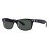 RAY-BAN New Wayfarer Color Mix, Black-Transparent / Green (RB2132 6052 52-18)