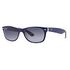 RAY-BAN New Wayfarer Color Mix, Blau-Transparent / Grau (RB2132 605371 52-18)