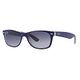 RAY-BAN New Wayfarer Color Mix, Blau-Transparent / Grau (RB2132 605371 55-18)