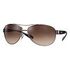 RAY-BAN RB3386, Gunmetal-Schwarz / Braun (RB3386 004/13 63-13)