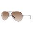 RAY-BAN Aviator Gradient, Gunmetal / Brown (RB3025 004/51 58-14)