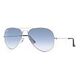 RAY-BAN Aviator Gradient, Silber / Blau (RB3025 003/3F 58-14)