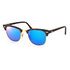 RAY-BAN Clubmaster Flash Lenses, Havana / Blue Flash (RB3016 114517 51-21)