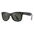 RAY-BAN Wayfarer Folding Classic, Black / Green (RB4105 601 50-22)