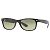 RAY-BAN New Wayfarer Classic, Schwarz / Blaugrün (RB2132 901/76 55-18)