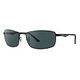 RAY-BAN RB3498, Black / Green (RB3498 002/71 61-17)