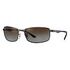 RAY-BAN RB3498, Gunmetal / Polarized Brown (RB3498 029/T5 64-17)