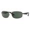 RAY-BAN RB3527, Gunmetal-Schwarz / Grün (RB3527 029/71 61-17)