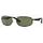 RAY-BAN RB3527, Gunmetal-Schwarz / Grün Polarisiert (RB3527 029/9A 61-17)