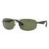 RAY-BAN RB3527, Gunmetal-Black / Green Polarized (RB3527 029/9A 61-17)