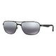 RAY-BAN RB3528, Schwarz / Silber Polarisiert, Silber Verspiegelt (RB3528 006/82 61-17)