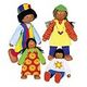 GOLLNEST & KIESEL Flexible puppet, African family (51817)