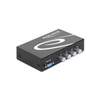 DELOCK Switch VGA 4 Port mit Audio manuell (87636 )