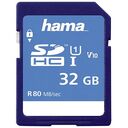 HAMA SDHC Memory Card, Class 10, UHS-I, 32GB (124135)