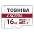 TOSHIBA Exceria microSDHC, 16GB (THN-M302R0160EA)