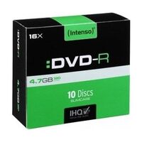 INTENSO DVD-R 4.7GB (16x Speed) Slim Case, 10 Stück