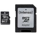 INTENSO microSDHC Card Professional, Class 10 / UHS-I, 64GB (3433490)