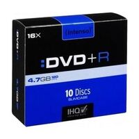 INTENSO DVD+R 4.7GB (16x Speed) Slim Case, 10 pieces (4111652)