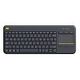 LOGITECH Wireless Touch Keyboard K400 Plus, Black, Swiss layout (920-007133)