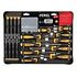 PEREL Screwdriver & Bit Set, 52 pcs