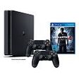 SONY Playstation 4 Slim, 1.0TB, Uncharted 4 Bundle, 2 Controller, Black (PS4)