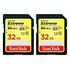 SANDISK Extreme SDHC, UHS-I V30, Class 10, 2x 32GB (SDSDXVE-032G-GNCI2)