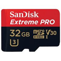 SANDISK Extreme Pro microSDHC, UHS-I V30, Class U3, 32GB (SDSQXXG-032G-GN6MA)