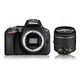 NIKON D5600 Kit, AF-P VR 18-55mm, Schwarz (VBA500K001)